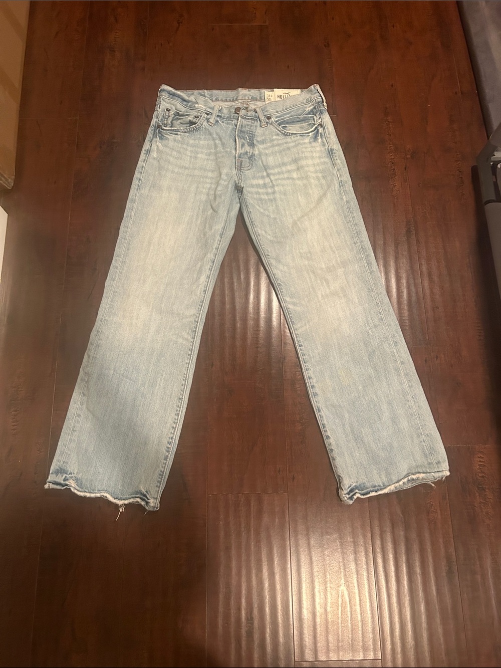 Hollister Light Wash Women’s Denim Jeans - hermosa low rise boot style